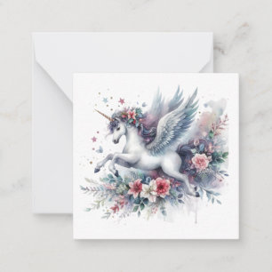Cartão de Nota Unicorn