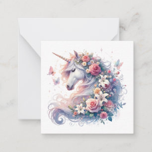 Cartão de Nota Unicorn