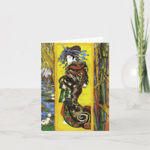 Cartão de Nota Van Gogh Japonaiserie Oiran