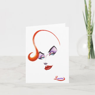Cartão de Nota Vertical Lypsinka!
