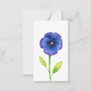 Cartão de nota violeta azul