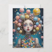 Cartão de Nota Whimsical