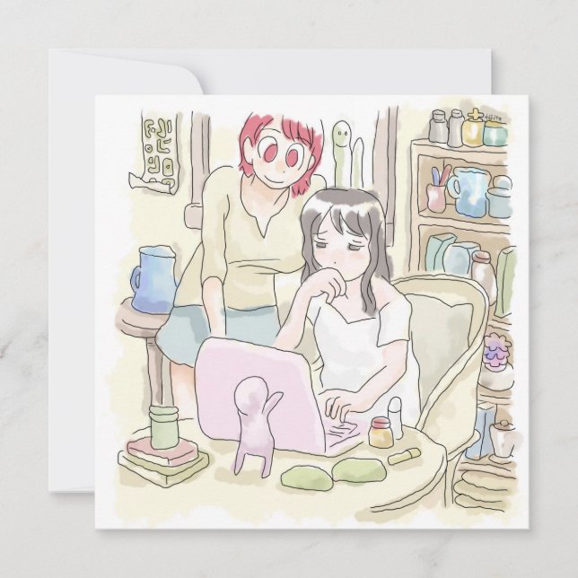 CARTÃO DE NOTAS さむにやじ (Frente)