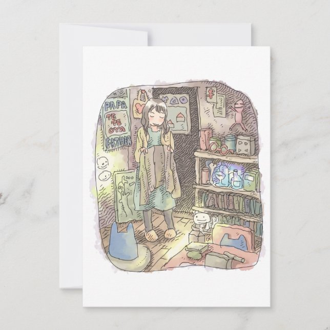 CARTÃO DE NOTAS さやしごじ (Frente)