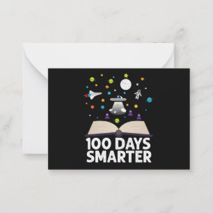 Cartão De Notas 100º Dia De Escola 100 Dias Livros Mais Inteligent