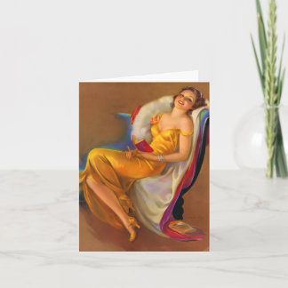 Cartão De Notas 1930s beauty print