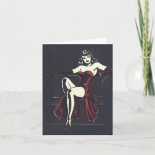 Cartão De Notas 1940 femme fatale