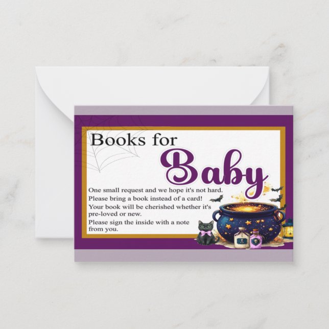 Cartão De Notas A Baby Brewing _Books for Baby (Frente)