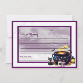 Cartão De Notas A Baby's Brewing _Advice for Mommy Card