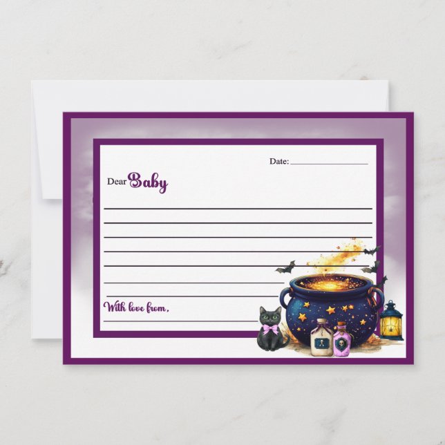 Cartão De Notas A Baby's Brewing _Dear Baby Card (Frente)