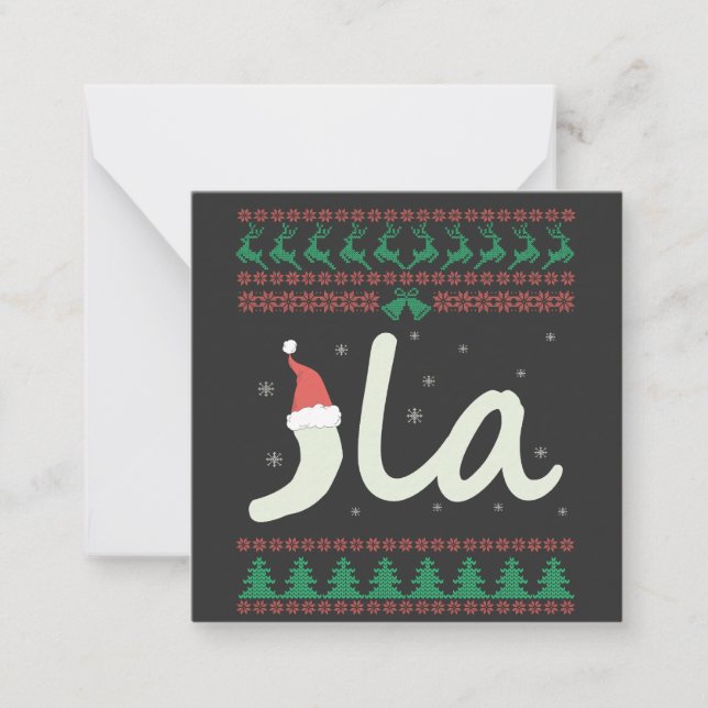 Cartão De Notas A camisola feia de Natal da Kamala Harris Eleição (Frente)