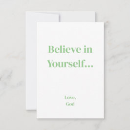 Cartão De Notas A fé verde acredita em si mesma. Paisagem