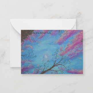 Cartão De Notas Abrir Céu