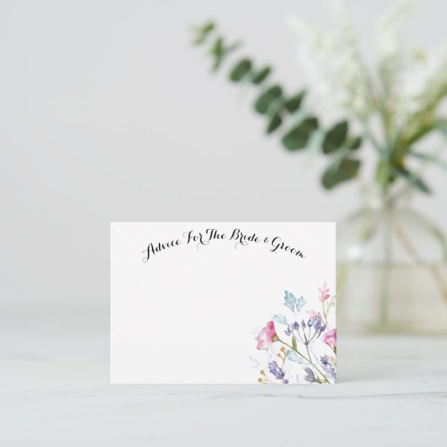 CARTÃO DE NOTAS ACONSELHAMENTO PARA A PLACA DE BRIDE E DE GROOM (Em pé/Frente)