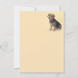 Cartão De Notas Adaptável Beagle Mix Notecard