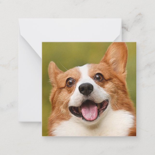 Cartão De Notas Adicionar Foto de Cão Personalizada Personalizada (Frente)