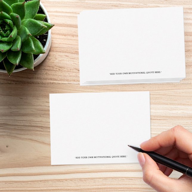 Cartão De Notas Adicionar Sua Própria Cotação (Criador carregado)