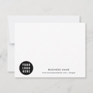 Cartão De Notas Adicione logotipo da empresa e funcionários person