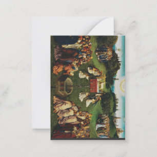 Cartão De Notas Adoração do cordeiro por Jan van Eyck