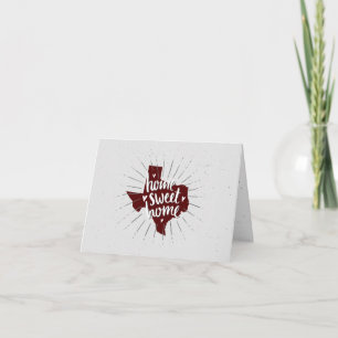 Cartão De Notas Aggies Maroon Home Sweet Home - Texas