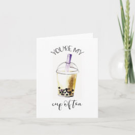 Cartão De Notas Água-bolha Chá Boba Minha taça de chá