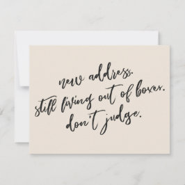 Cartão De Notas Ainda vivendo fora das caixas Não julgue Cream