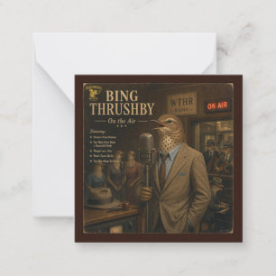 Cartão De Notas Álbum de Bing Thrushby: uma Paródia