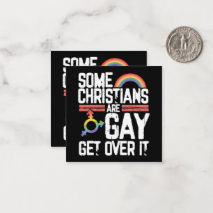 Cartão De Notas  Alguns Cristãos São Gays Supere Isso
