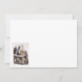 Cartão De Notas ALICE e Caterpillar - Aventuras em Wonderland