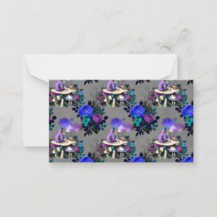 Cartão De Notas Alice no País das Maravilhas Flores de Caldeira