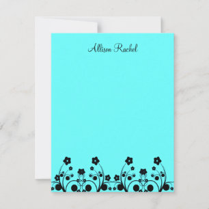 Cartão De Notas Allison Rachel Flowers & Pearls Alto Obrigado