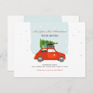 Cartão De Notas Alteração de Endereço em Movimento de Aventuras de