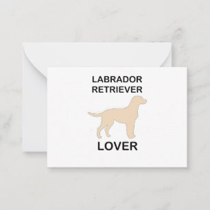Cartão De Notas amante do labrador amarelo