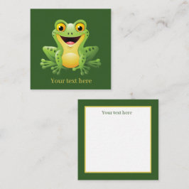 Cartão De Notas amantes bonitinhos de sapo acrescentam sentimentos