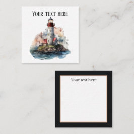 Cartão De Notas amantes bonitos de farol adicionam nome à praia