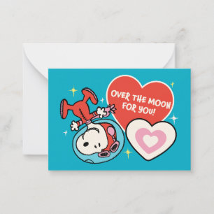Cartão De Notas Amendoins Snoopy Louco por Você