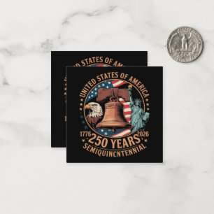 Cartão De Notas América 250 Anos