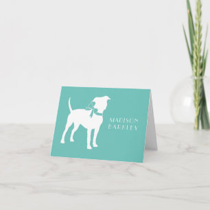 Cartão De Notas Americano Staffordshire Pit bull Dog Puppy