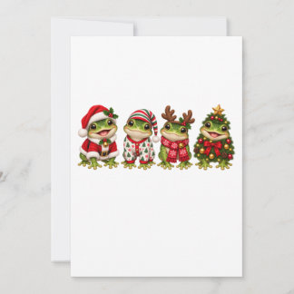 Cartão De Notas Amigos de Natal do Sapo das Festas