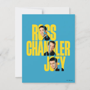 Cartão De Notas AMIGOS™   Ross, Chandler e Joey