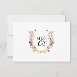 Cartão De Notas Ampersand Monograma Casal Weddflower