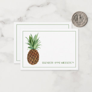 Cartão De Notas Ananás Tropical de pré-disquete personalizado