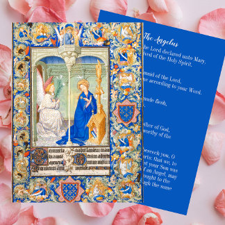 Cartão De Notas Angelus Virgin Mary Anunciou Oração Católica