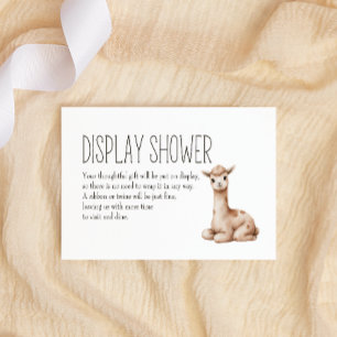 Cartão De Notas Animais da Floresta Boho Bebe Display Chá de Bebê