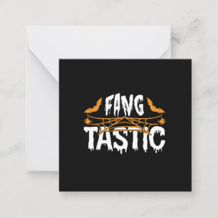 Cartão De Notas Aniversário Fang Tástico de Halloween