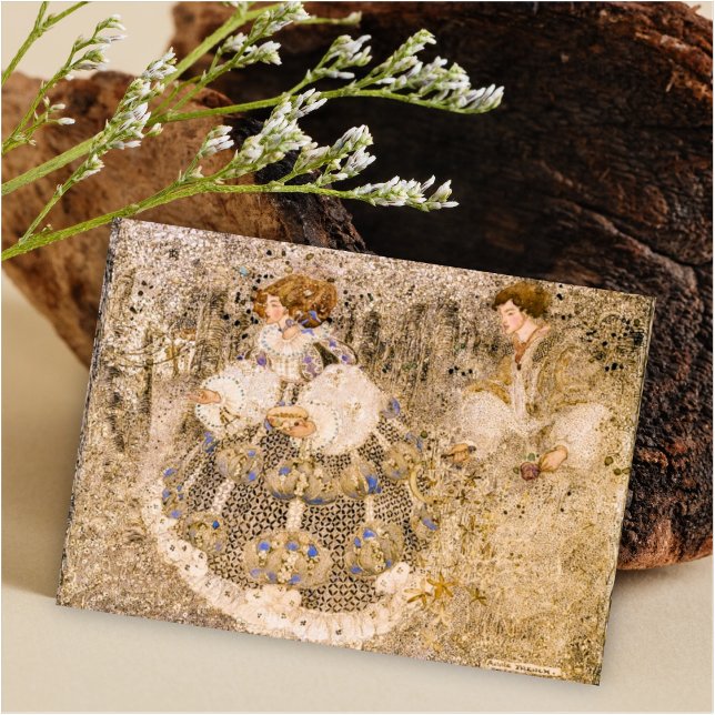 Cartão De Notas Annie French The Happy Casal (Criador carregado)