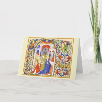 Cartão De Notas Annunciation medieval illumination
