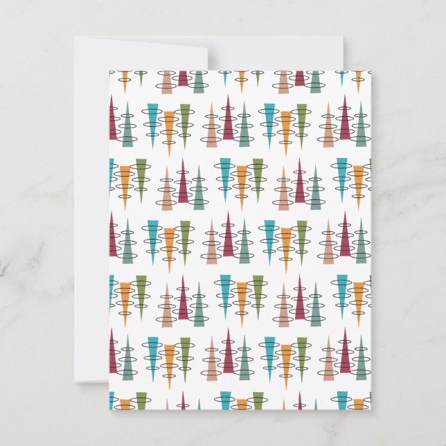 Cartão De Notas Antena Colorida (Frente)