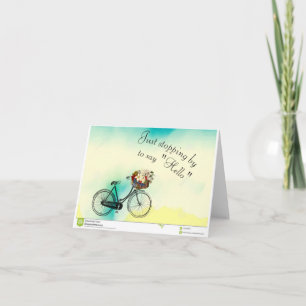 Cartão De Notas Apenas parando para dizer olá