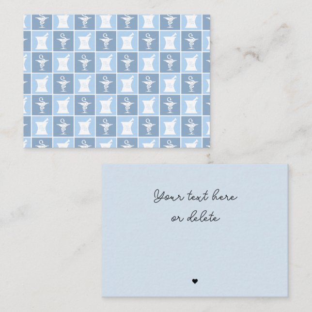 Cartão De Notas Apreciação Técnica do Farmacêutico Farmácia (Frente/Verso)